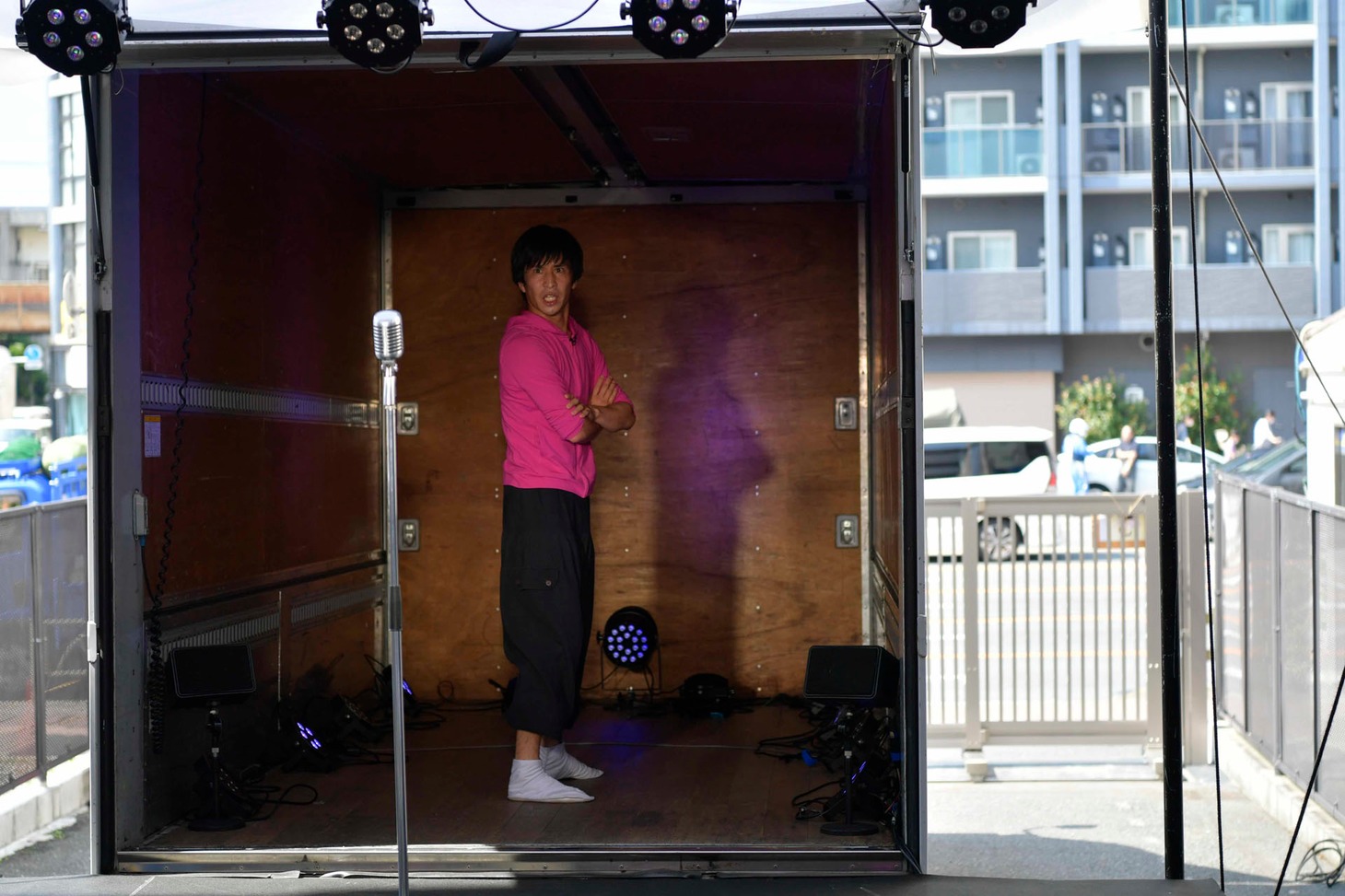配達演劇「THEATRE A/way」検証プレ公演から「ときめきラビリンス」より。（撮影：村松洸希）