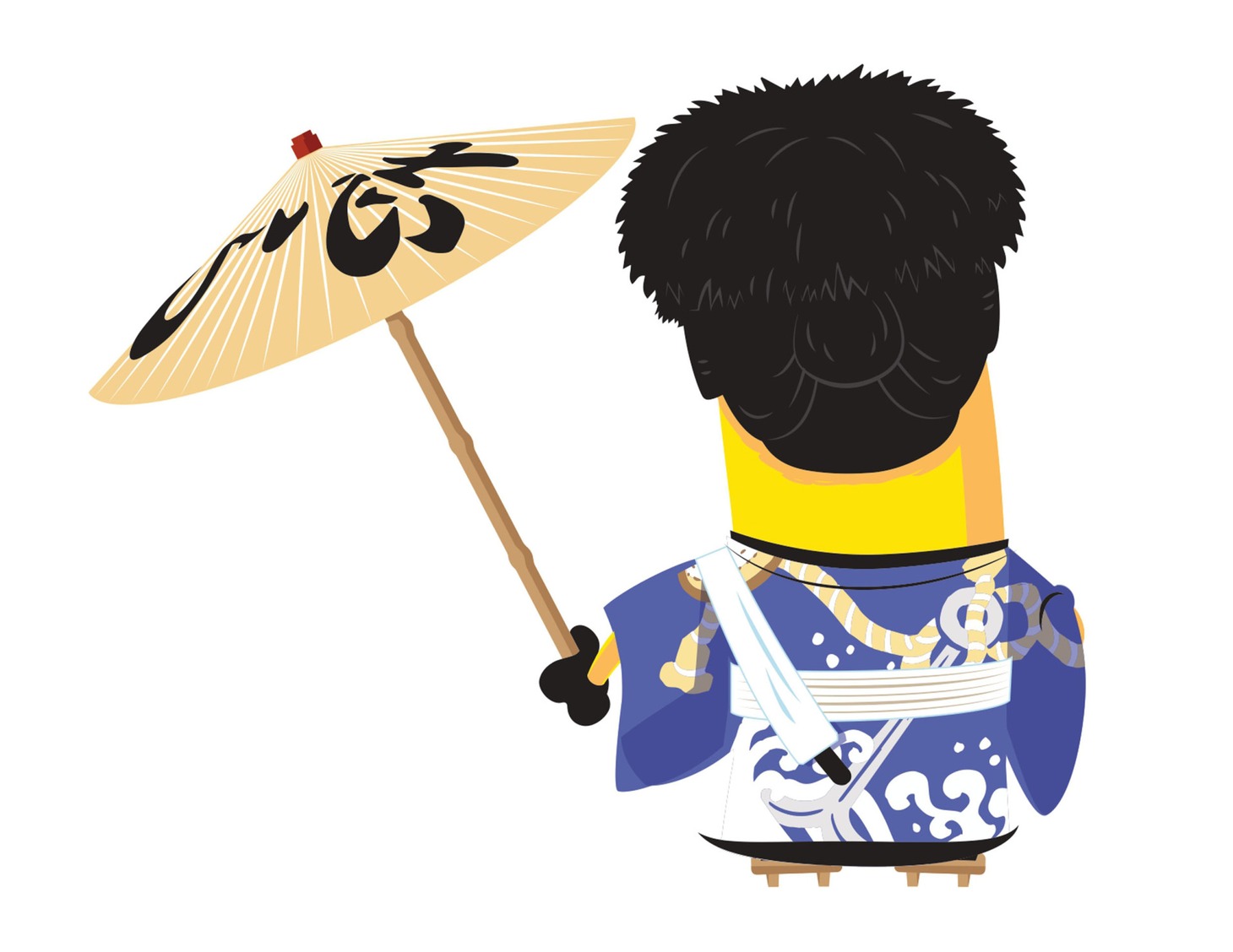 ケビン扮する日本駄右衛門。