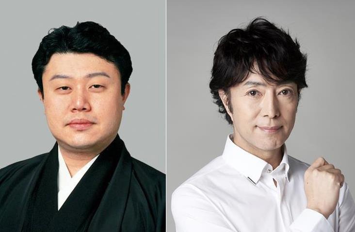 左から市川猿弥、下村青。