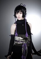 上西恵扮する服部半蔵。