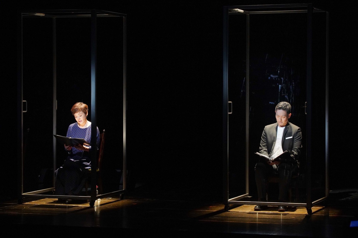 「劇場の灯を消すな！Bunkamuraシアターコクーン編 松尾スズキプレゼンツ アクリル演劇祭」の収録風景。