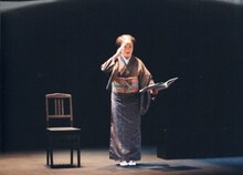 白石加代子「百物語」浅田次郎作「鉄道員（ぽっぽや)」より。