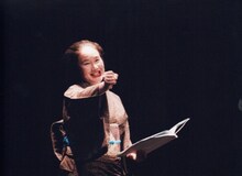 白石加代子「百物語」浅田次郎作「鉄道員（ぽっぽや)」より。