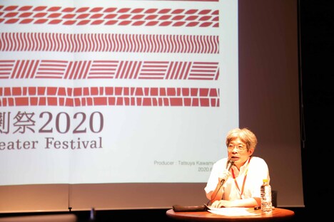 「豊岡演劇祭2020 Toyooka Theater Festival」記者会見より、平田オリザ。