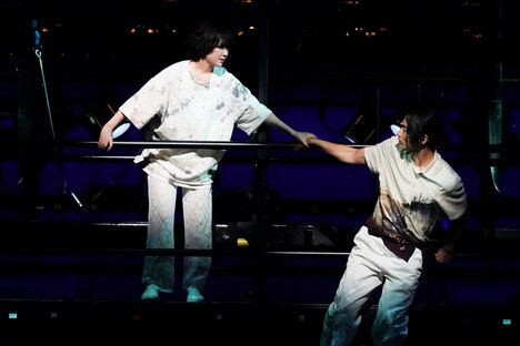 シアターコクーン ライブ配信「プレイタイム」舞台稽古より。(撮影:大久保惠造)