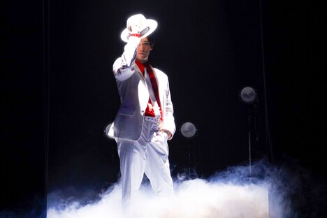 つかこうへい没後10年追悼イベント「朗読 蒲田行進曲完結編『銀ちゃんが逝く』」ゲネプロより。