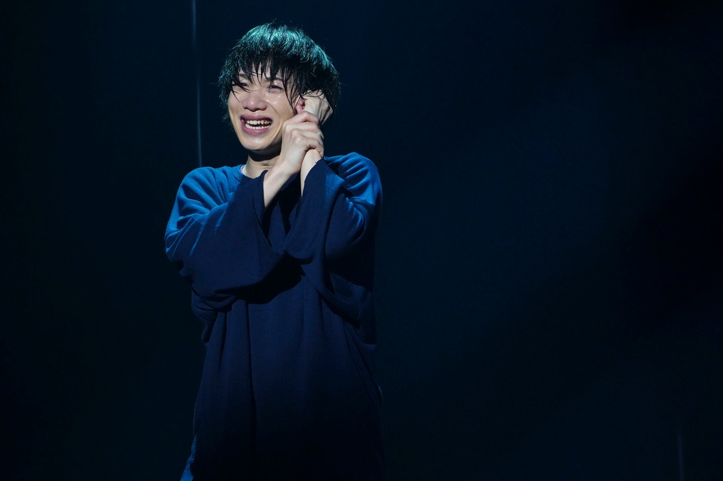 つかこうへい没後10年追悼イベント「朗読 蒲田行進曲完結編『銀ちゃんが逝く』」ゲネプロより。