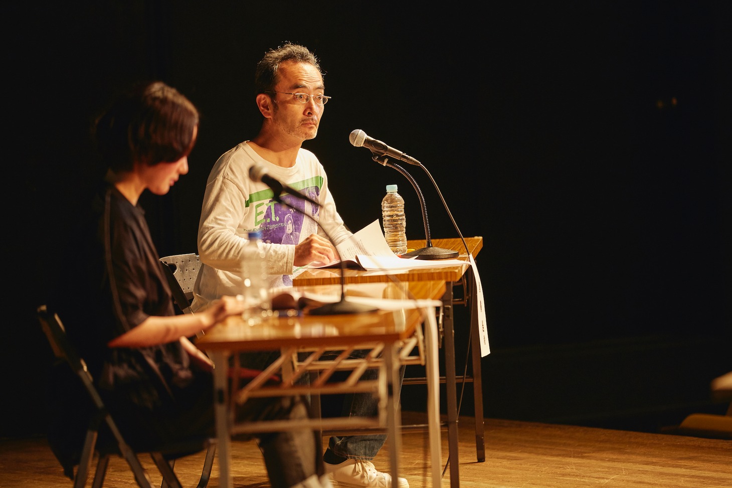 岩井秀人（WARE）プロデュース 第3回「いきなり本読み！」2日目より。（撮影：平岩と坂本）