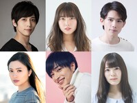 上段左から染谷俊之、中島早貴、百名ヒロキ。下段左から北原里英、曽田陵介、田村響華。