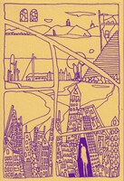 日仏演劇協会のイラスト。