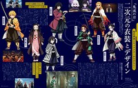 「装苑」2020年11月号「『鬼滅の刃』時代背景とキャラクターからひもとく二次元の衣装デザイン」より。