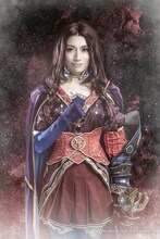 舞羽美海扮するレオナルド・ダ・ヴィンチ。