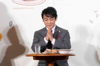 「ぽすくまのおきにいり〜期間限定コラボカフェ〜」オープン記念イベントより、片岡愛之助。