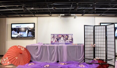 「科白劇 舞台『刀剣乱舞/灯』綺伝 いくさ世の徒花 改変 いくさ世の徒花の記憶」×アニメイトカフェ内覧会の様子。