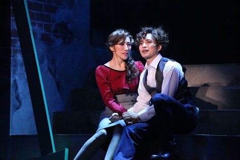 ミュージカル「アルジャーノンに花束を」公開舞台稽古より。（撮影：宮川舞子）