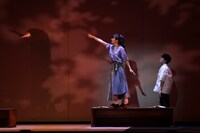 「恋を読む vol.3『秒速5センチメートル』」より、入野自由、桜井玲香、田村芽実出演回の様子。