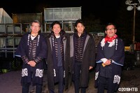 “どうでしょう班”。左から嬉野雅道、鈴井貴之、大泉洋、藤村忠寿。