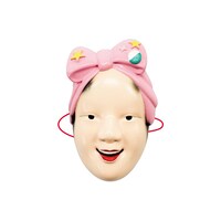 カプセルトイ「能面盛ってみた」より、すっぴんメイク。