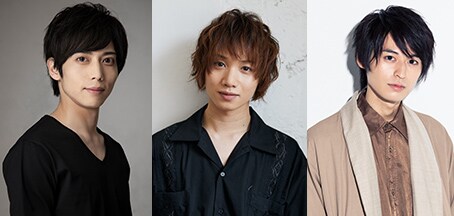 左から染谷俊之、植田圭輔、高本学。