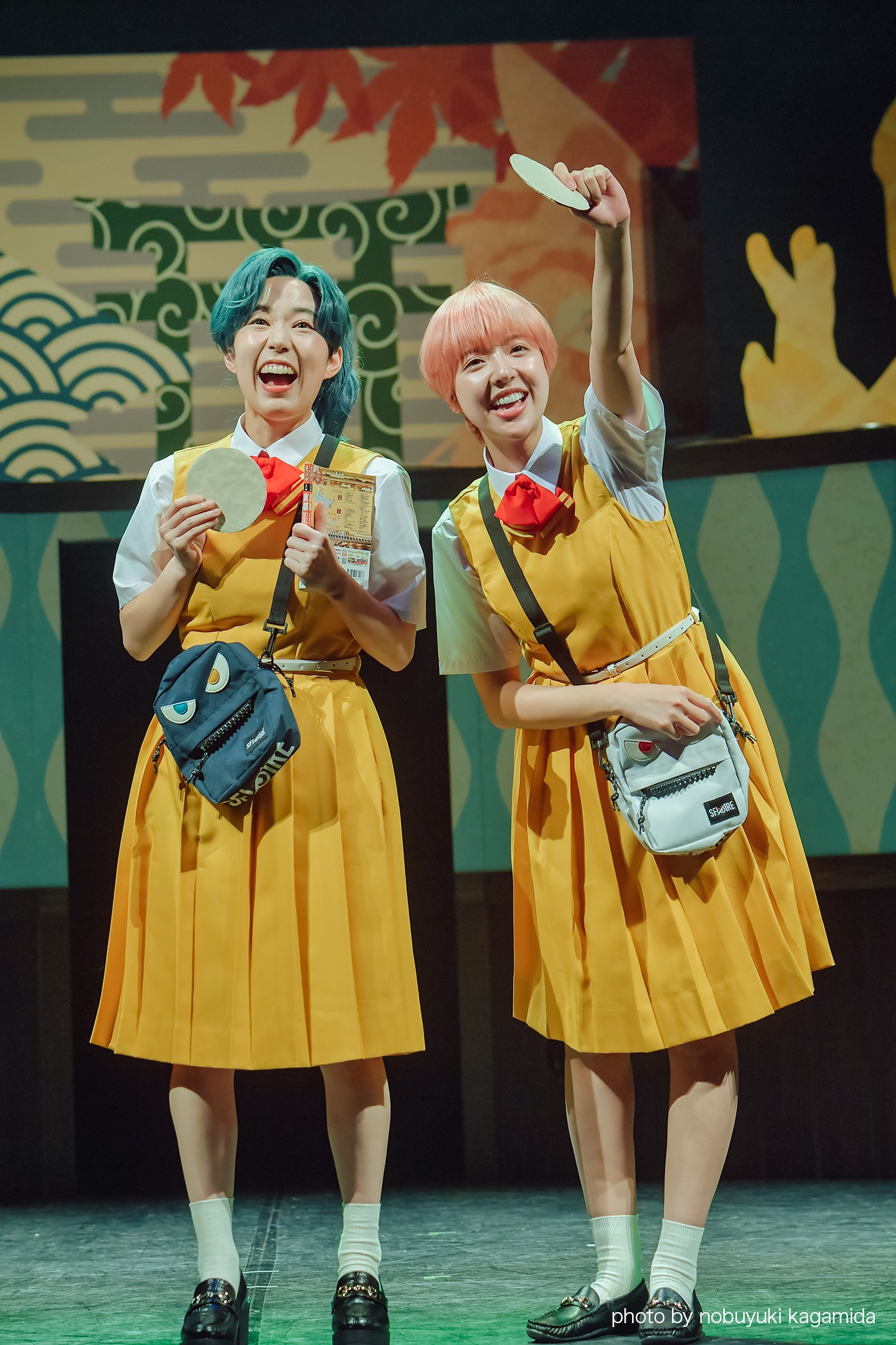「舞台『ハイスクール！奇面組3』～危機一髪！修学旅行編～」ゲネプロより。（Photo by Nobuyuki Kagamida）