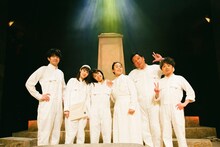 シアタートラム ネクスト・ジェネレーション vol.13 第6回世田谷区芸術アワード“飛翔”舞台芸術部門受賞記念公演 Pancetta「un」の出演者。（撮影：市川唯人）