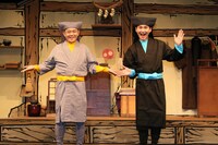 M&Oplaysプロデュース「あんまと泥棒」囲み取材より。（撮影：宮川舞子）