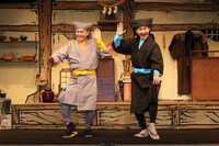 M&Oplaysプロデュース「あんまと泥棒」囲み取材より。（撮影：宮川舞子）