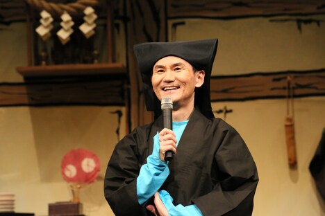 M&Oplaysプロデュース「あんまと泥棒」囲み取材より。（撮影：宮川舞子）