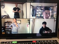 オフィスマウンテン 「アながあくほド（フルボディバージョン）」リモート稽古の様子。