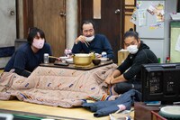 AUBADE HALL Produce タニノクロウ×オール富山「笑顔の砦 '20帰郷」稽古の様子。（撮影：六渡達朗）