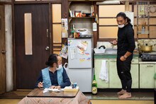 AUBADE HALL Produce タニノクロウ×オール富山「笑顔の砦 '20帰郷」稽古の様子。（撮影：六渡達朗）