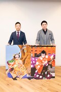 左から市川猿之助、松本幸四郎。