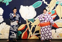 左から原嘉孝、大鶴佐助。（撮影：田中亜紀）