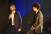「オリジナルミュージカルコメディ 福田雄一×井上芳雄『グリーン&ブラックス』」での共演の様子。
