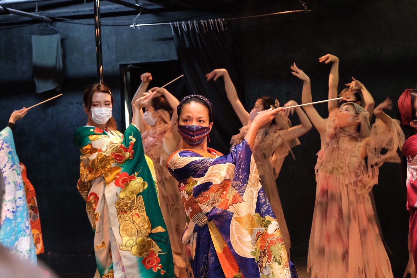 咲匂-SAKO- 企画公演「はら、はらり」通し稽古の様子。（撮影：碧さやか）
