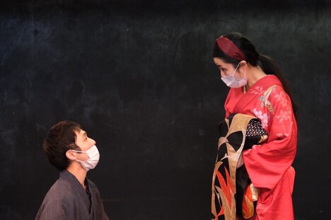 咲匂-SAKO- 企画公演「はら、はらり」通し稽古の様子。（撮影：碧さやか）