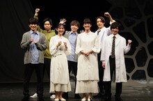 カンテレ×劇団Patch プロジェクト「音楽朗読劇『マインド・リマインド～I am…～』」囲み会見の様子。