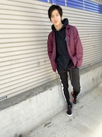 ベーシックな稽古着スタイル、その2。ジャージとパーカーで動きやすく。