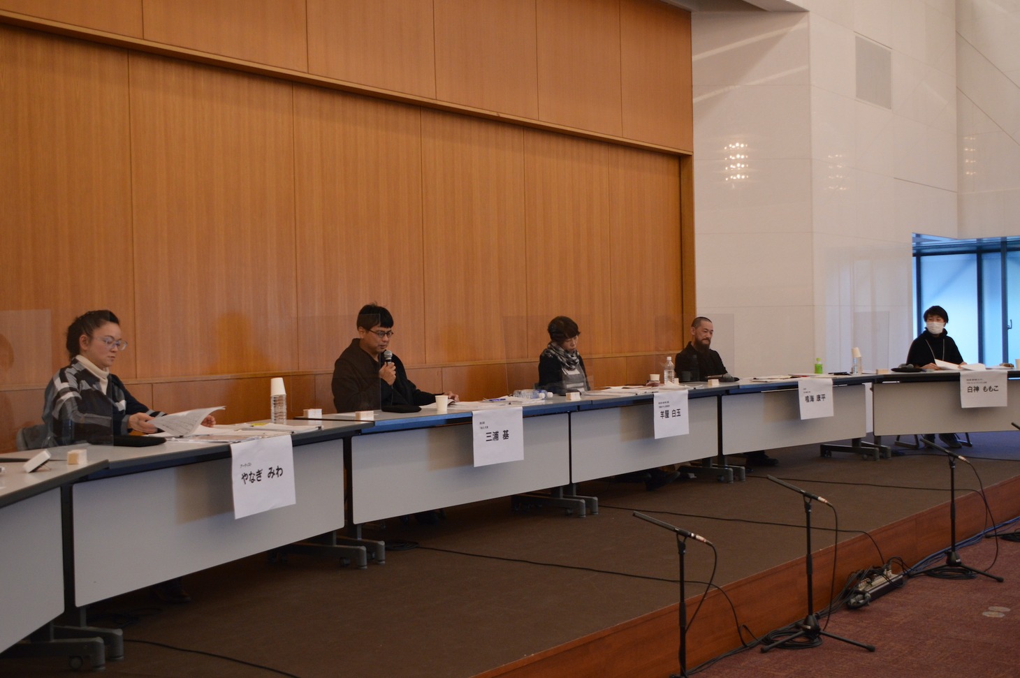 第20回AAF戯曲賞公開最終審査会の様子。