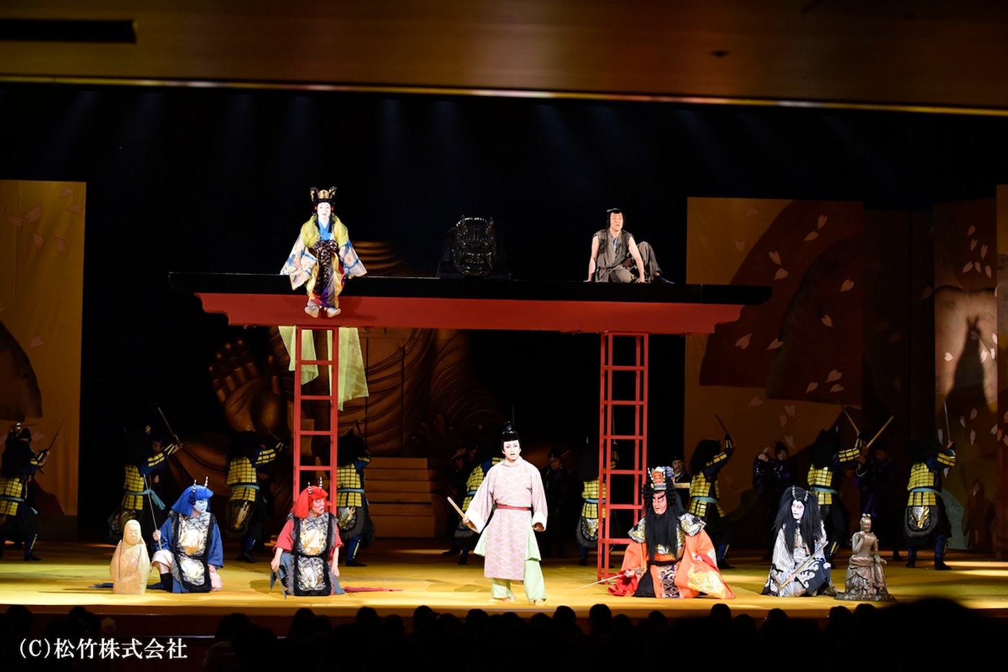 シネマ歌舞伎「野田版 桜の森の満開の下」より。(c)松竹