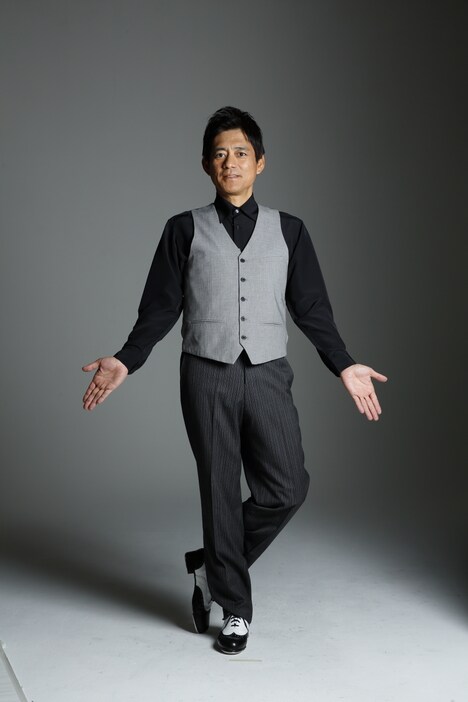 博多華丸の扮装姿。