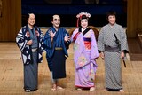 左から太川陽介、八嶋智人、渡辺えり、西岡徳馬。(c)松竹