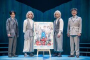 音楽劇「プラネタリウムのふたご」出演者。左から佐藤アツヒロ、阿久津仁愛、永田崇人、松尾貴史。（撮影：桜井隆幸）