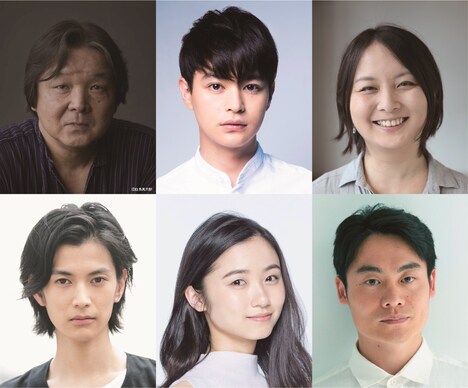 写真上段左から栗山民也、瀬戸康史、瀬戸山美咲。下段左から渡邊圭祐、木下晴香、近藤公園。