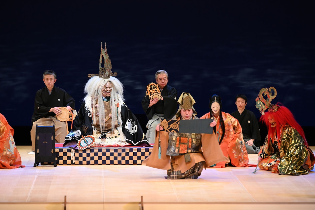 第33回 としま能の会」より復曲能「大般若」の様子。（撮影：新宮夕海