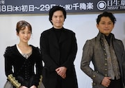 左から清水くるみ、清塚信也、今井翼。