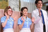 左から宮澤エマ、高畑充希、宮野真守。