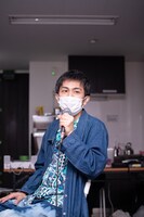 StarMachineProject scene4「かはたれ」稽古場より、細川慶太良。（Photo by Mya）