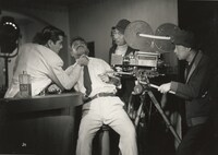 映画「醉いどれ天使」撮影の様子。（写真提供：三船プロダクション）