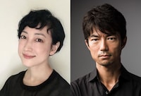 左から緒川たまき、仲村トオル。